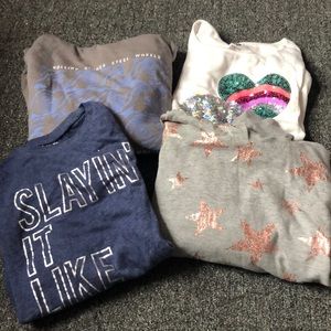 Girls shirts and sweatshirts